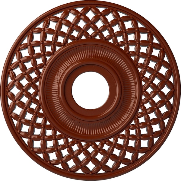 Ekena Millwork Robin Ceiling Medallion (Fits Canopies up to 6 1/4"), 22 1/4"OD x 4 3/4"ID x 1 1/4"P, Firebrick CM22RBFIF - main